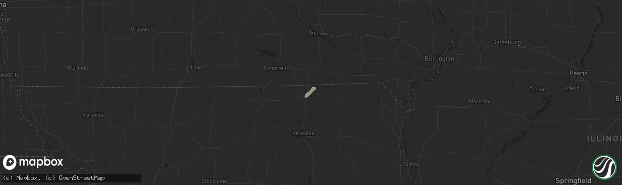 Hail map in Lancaster, MO on July 11, 2025