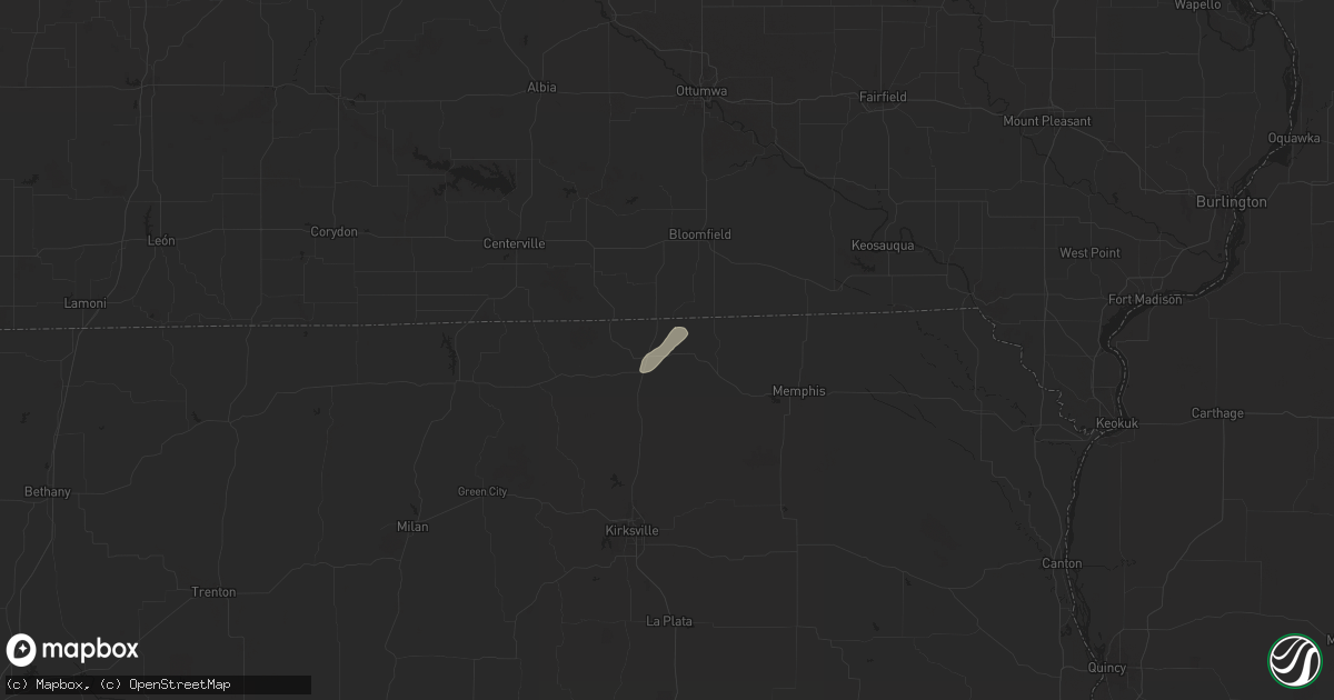 Hail map in Lancaster, MO on July 11, 2025