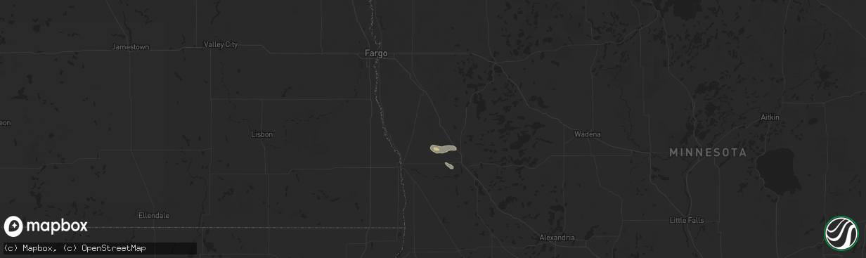 Hail map in Rothsay, MN on July 11, 2025