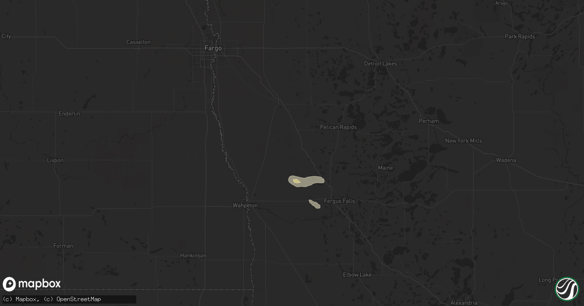 Hail map in Rothsay, MN on July 11, 2025