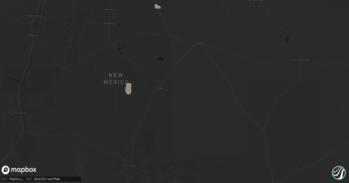 Hail map in Corona, NM on July 11, 2026