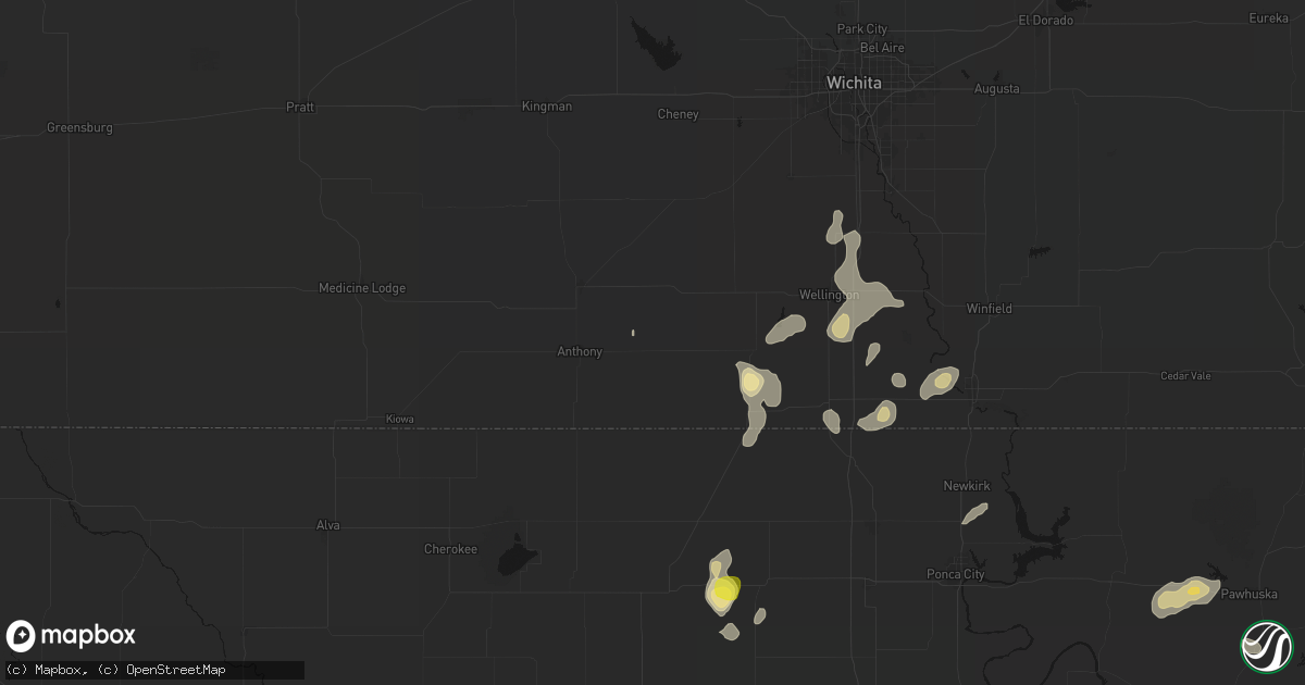 Hail map in Freeport, KS on July 11, 2026