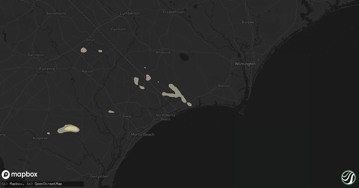 Hail map in Longwood, NC on July 11, 2026