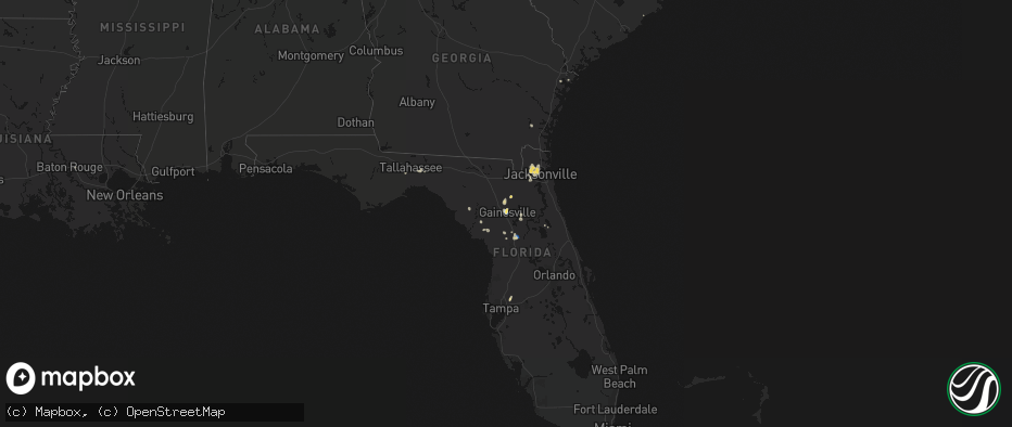 Hail map on July 11, 2026