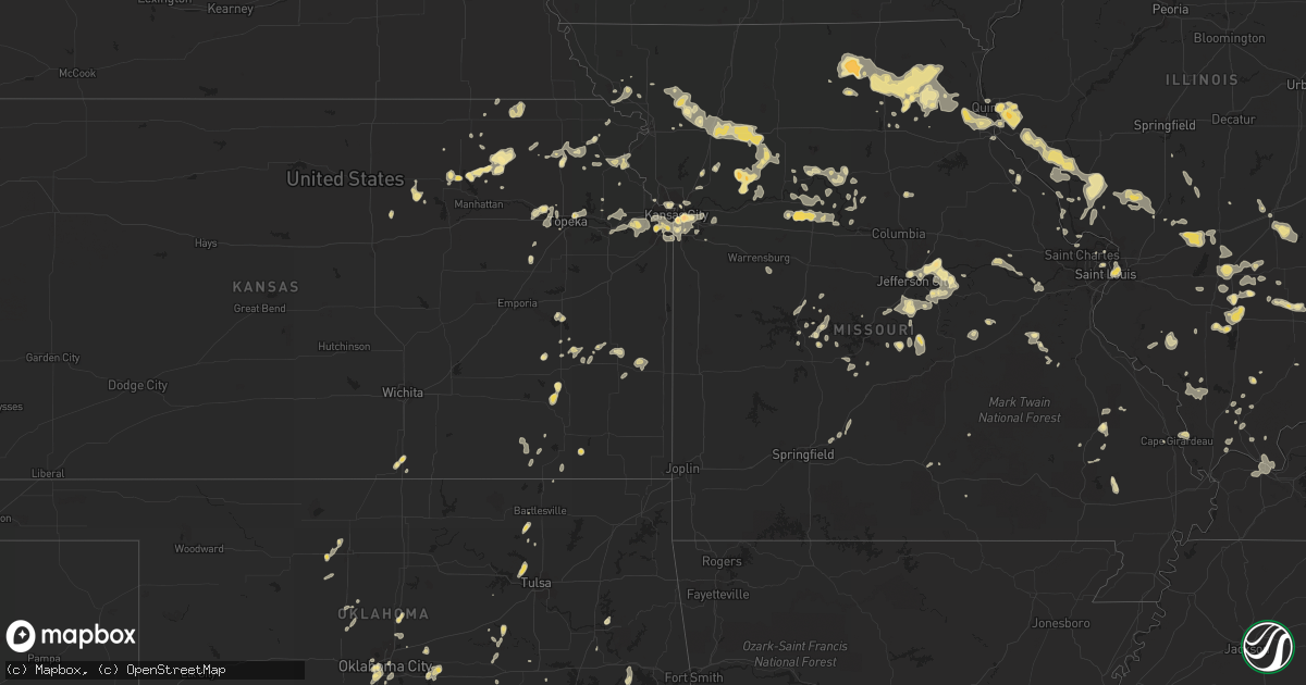 Hail map in Alabama on July 12, 2011