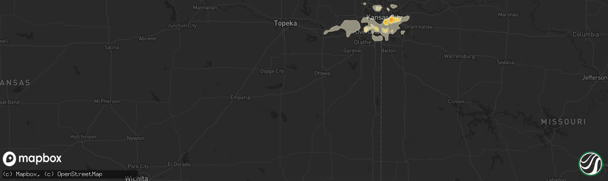 Hail map in Cheyenne, WY on July 12, 2011