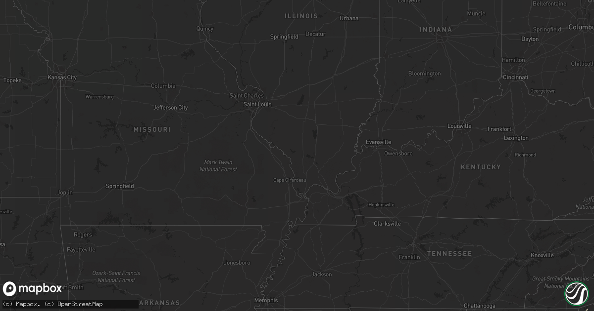 Hail map in Georgia on July 12, 2013