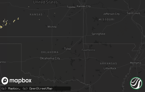 Hail map preview on 07-12-2014