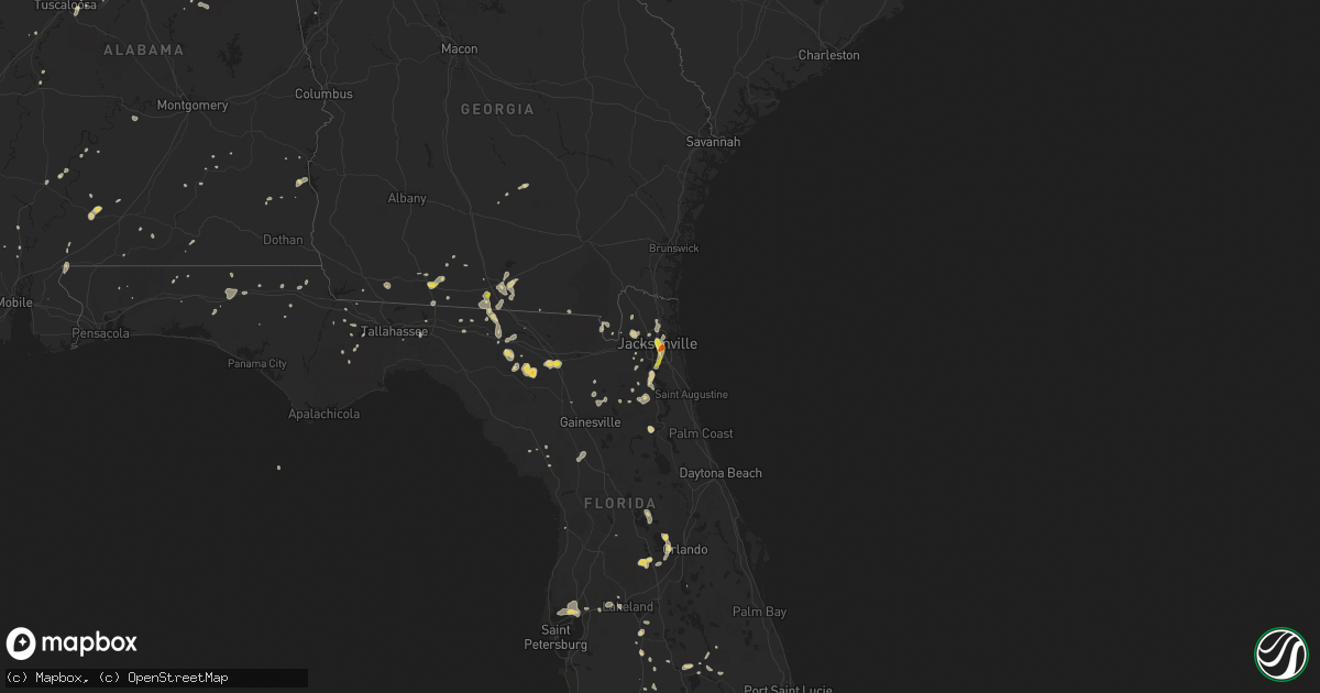 Hail map on July 12, 2016