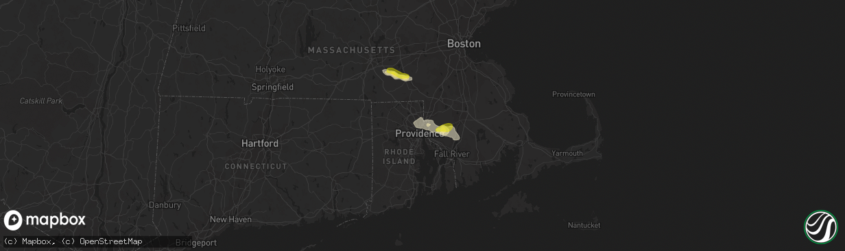 Hail map in Pawtucket, RI on July 12, 2017