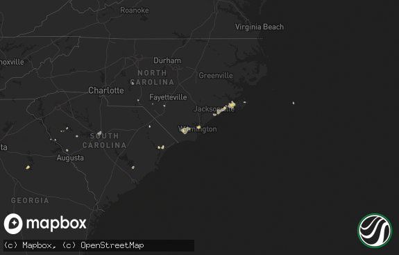 Hail map preview on 07-12-2018