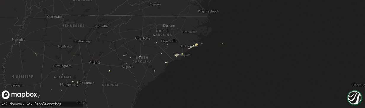 Hail map on July 12, 2018