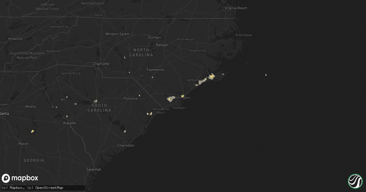 Hail map on July 12, 2018