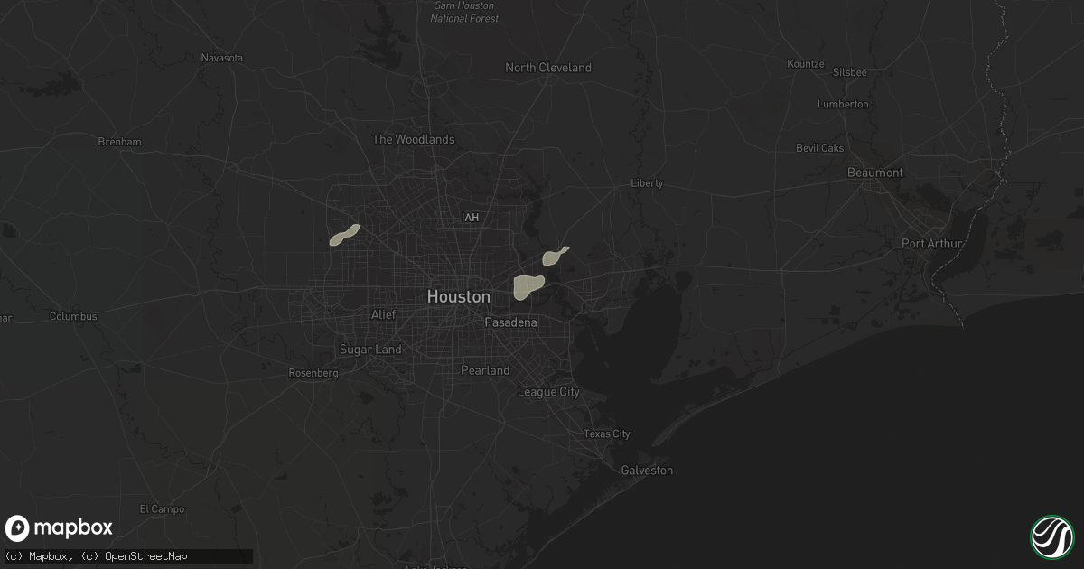 Hail map in Channelview, TX on July 12, 2021