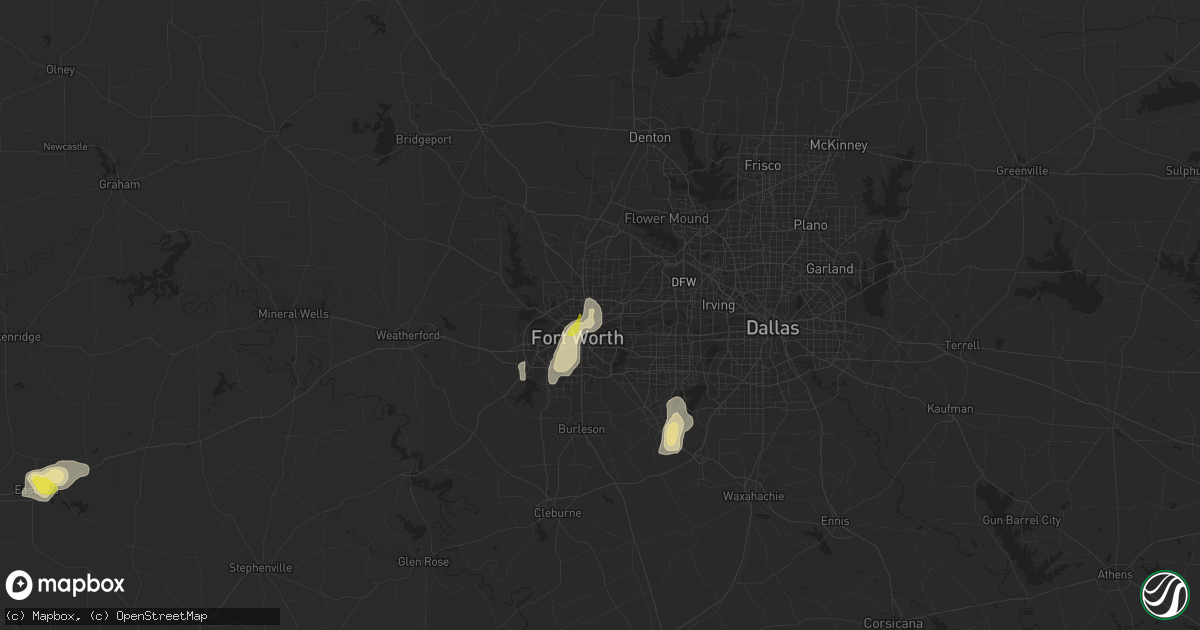 Hail map in Haltom City, TX on July 12, 2021