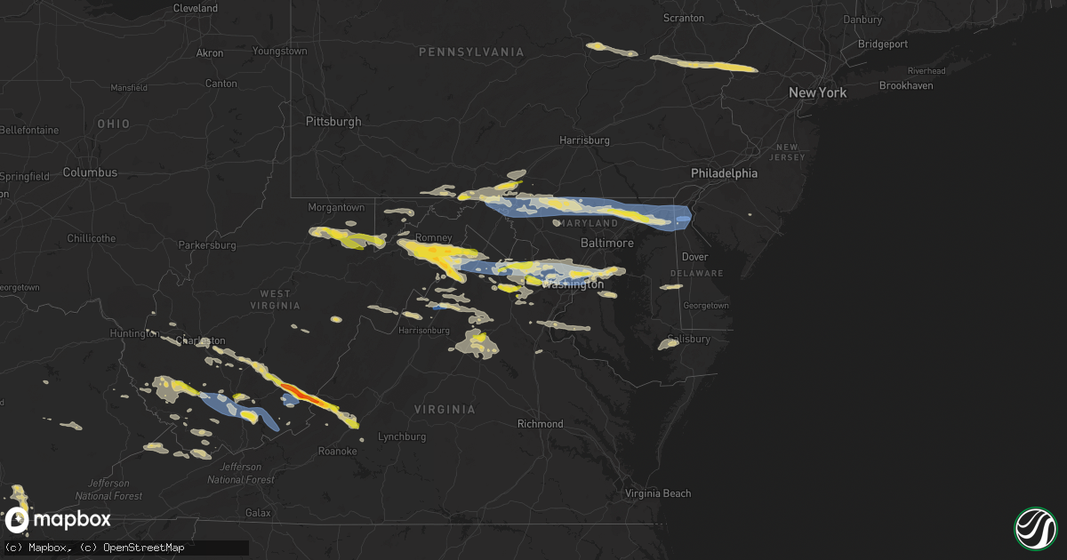 Hail map on July 12, 2022