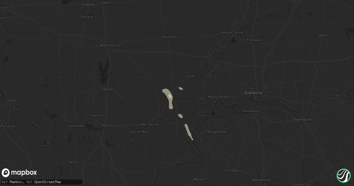 Hail map in Norris City, IL on July 12, 2024