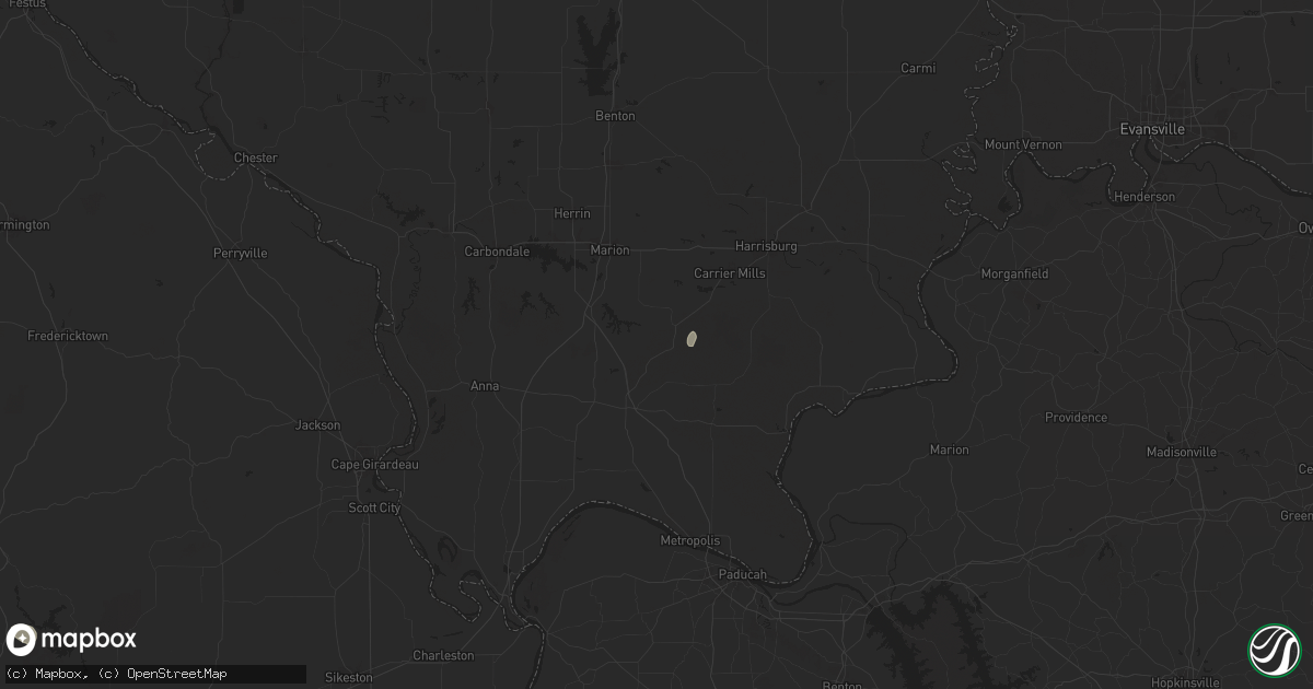 Hail map in Ozark, IL on July 12, 2024