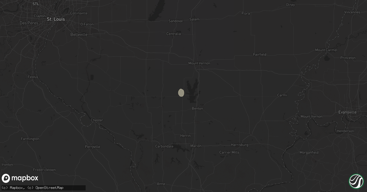 Hail map in Sesser, IL on July 12, 2024