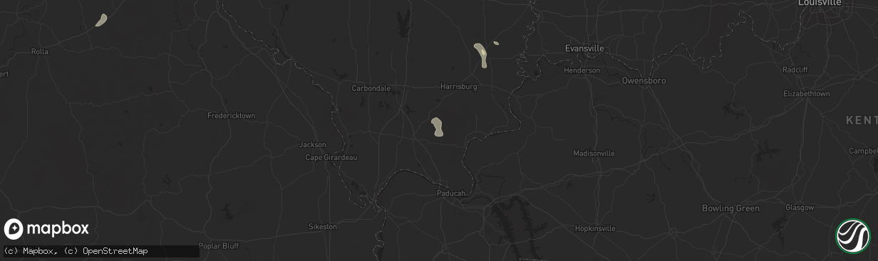 Hail map in Simpson, IL on July 12, 2024