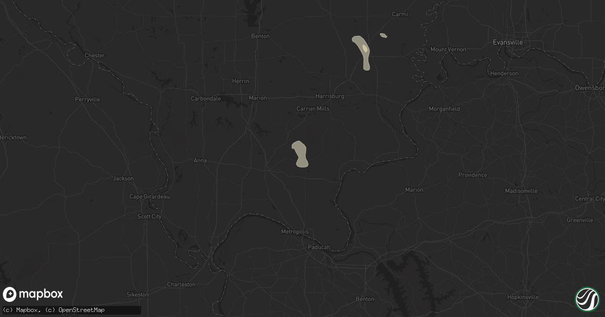 Hail map in Simpson, IL on July 12, 2024