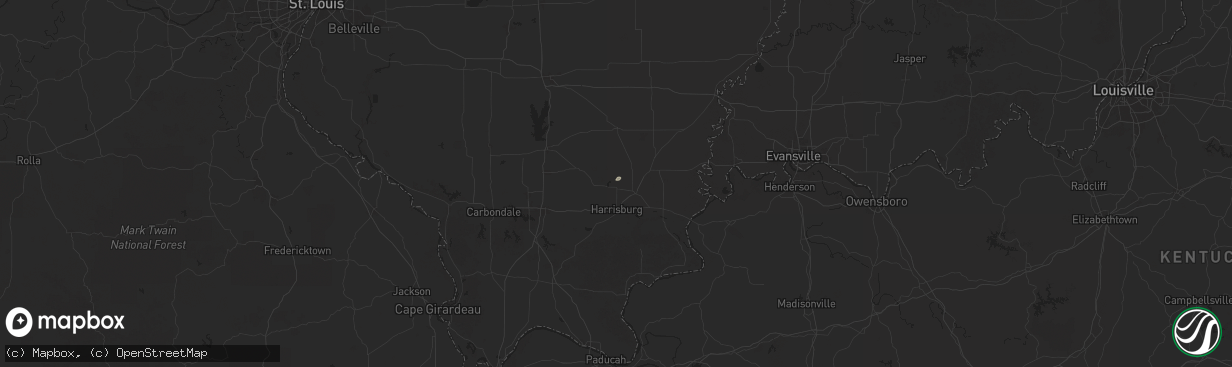 Hail map in Raleigh, IL on July 12, 2025