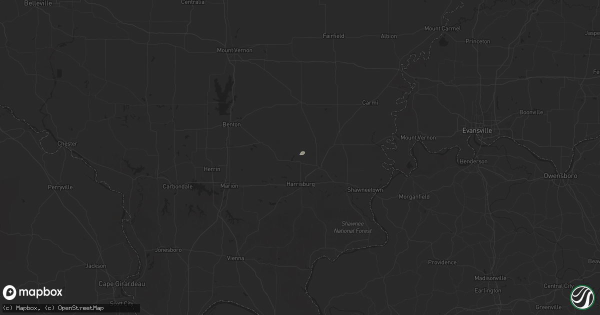Hail map in Raleigh, IL on July 12, 2025