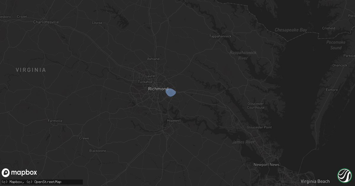 Hail Map in Sandston VA on July - Sales Meta 