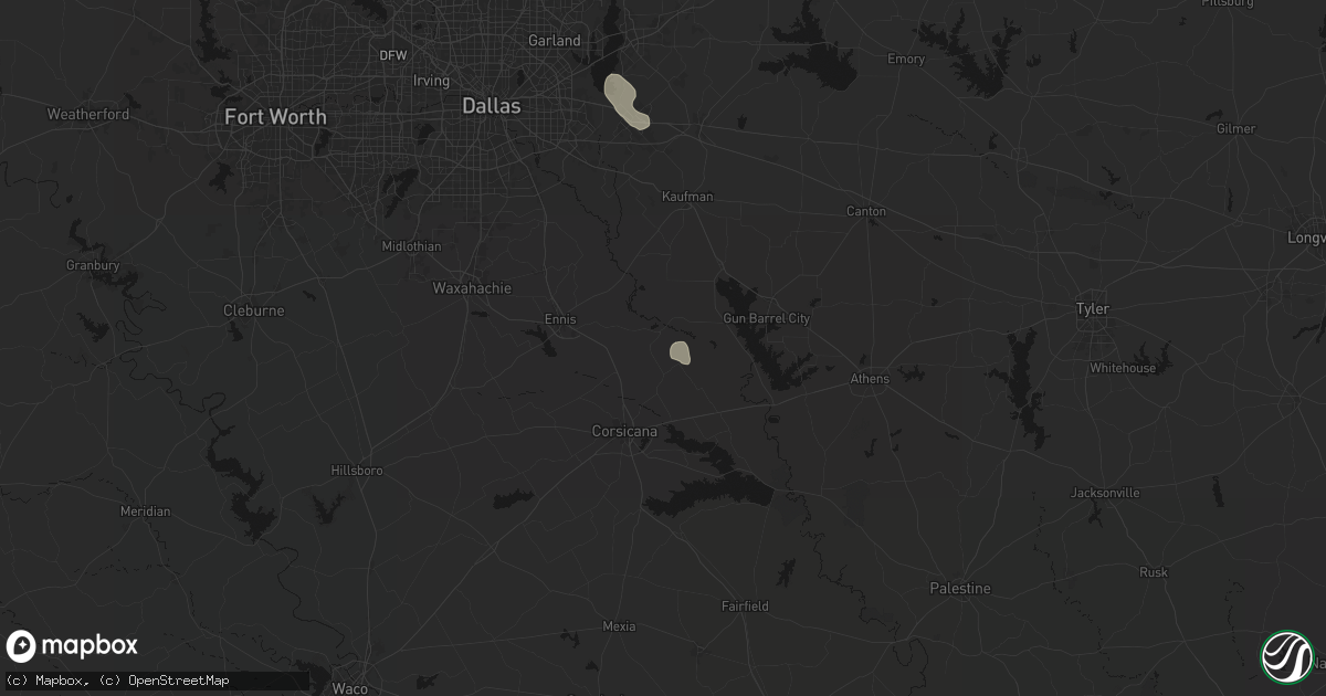 Hail map in Chatfield, TX on July 12, 2026
