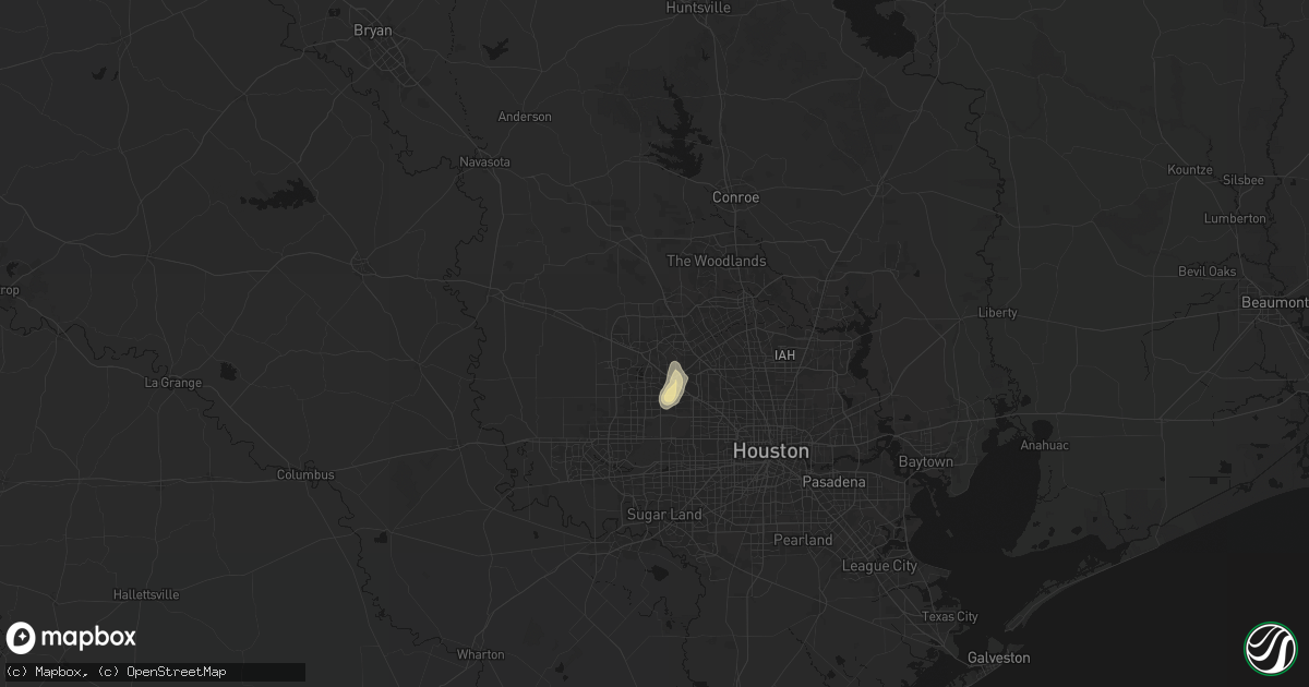 Hail map in Cypress, TX on July 12, 2026