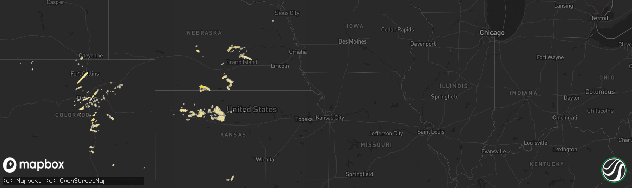 Hail map in Alabama on July 13, 2011