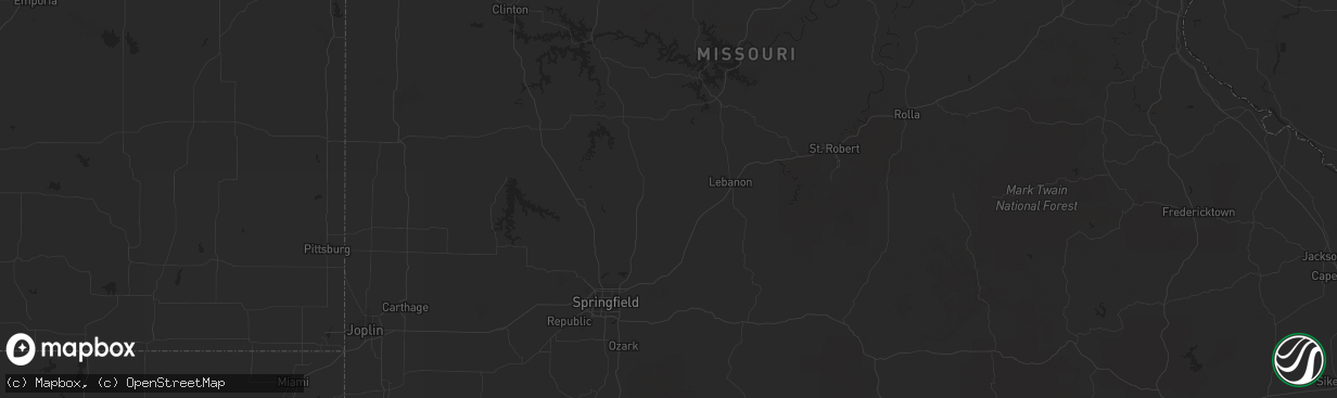 Hail map in Colorado Springs, CO on July 13, 2011