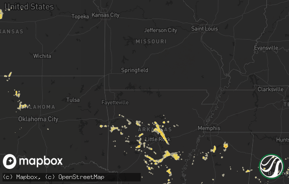 Hail map preview on 07-13-2011