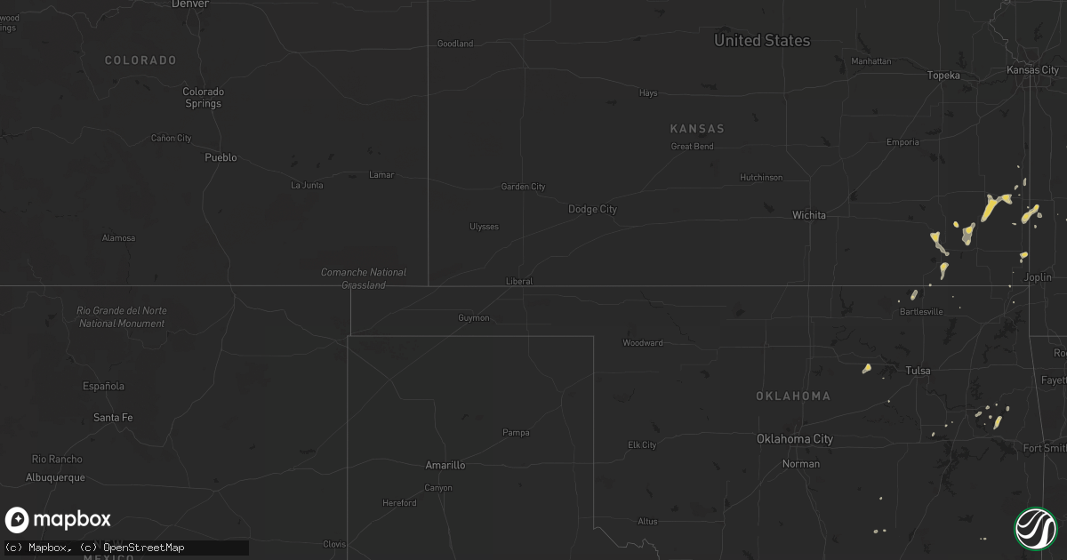 Hail map on July 13, 2012