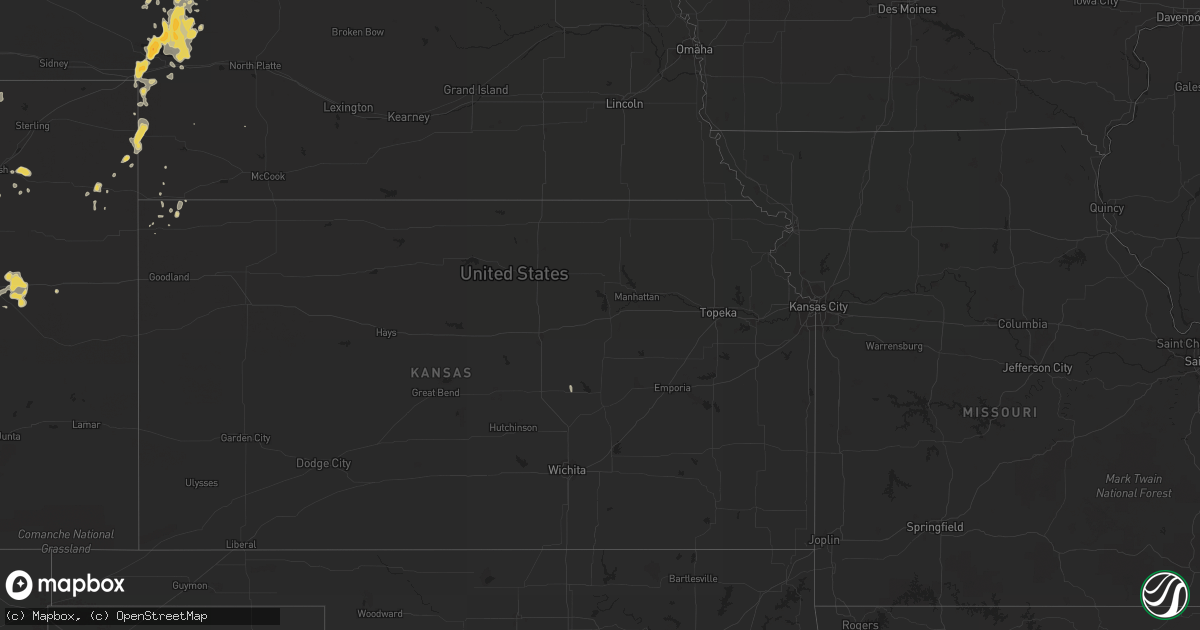 Hail map on July 13, 2013