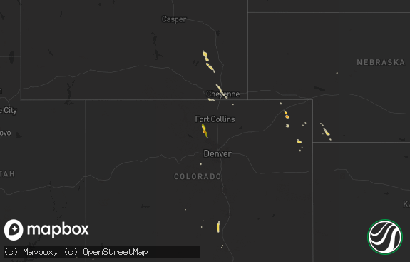 Hail map preview on 07-13-2014