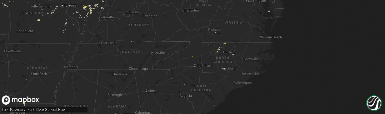 Hail map on July 13, 2017