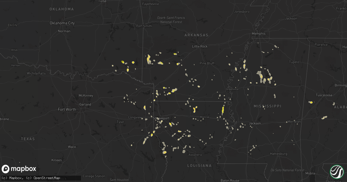 Hail map on July 13, 2022
