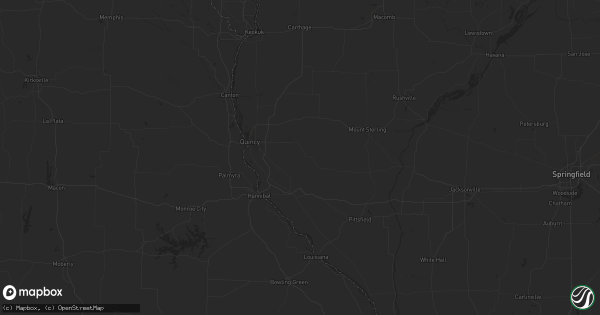 Hail map in Ripley, WV on July 13, 2023