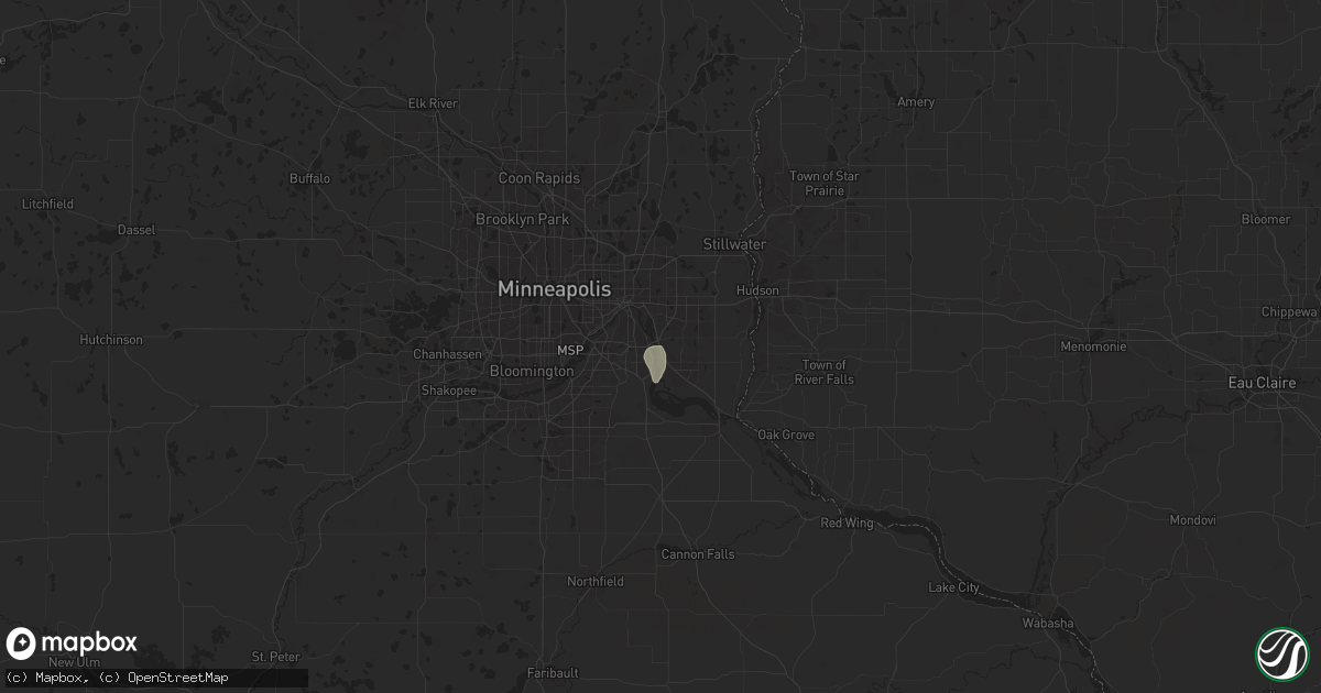 Hail map in Newport, MN on July 13, 2024