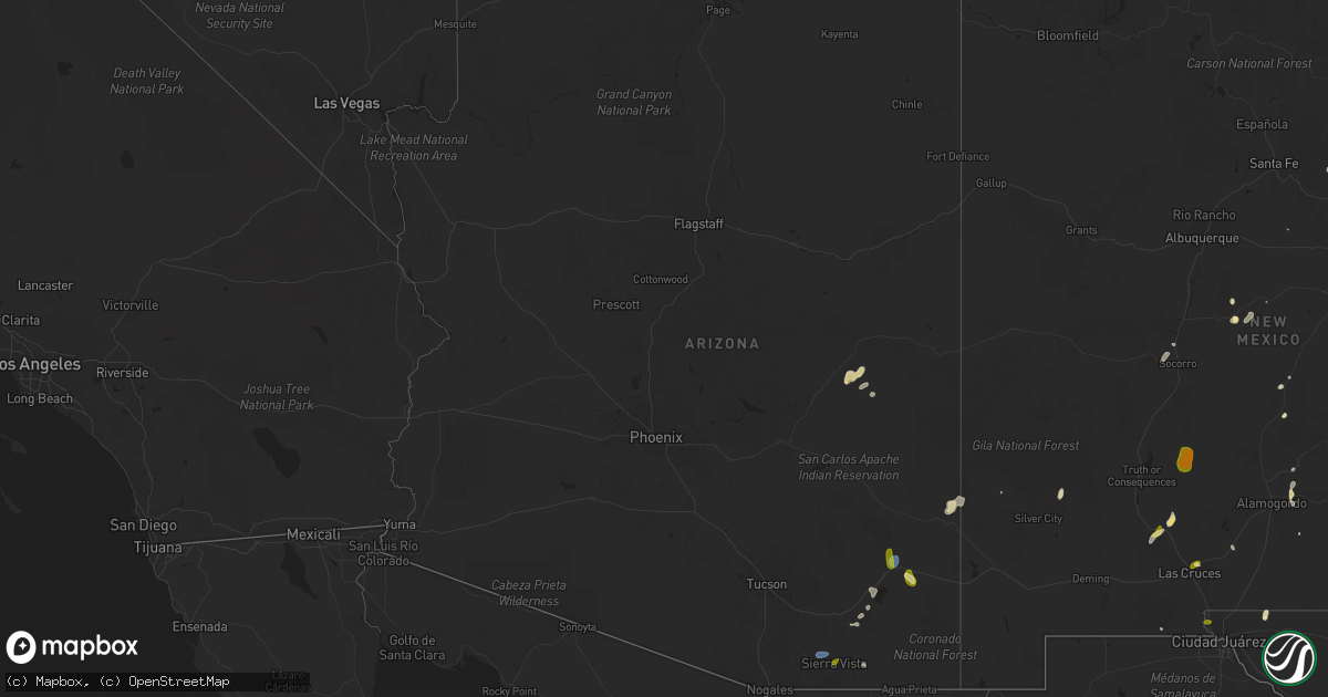 Hail Map in Arizona on July 13 - Sales Meta