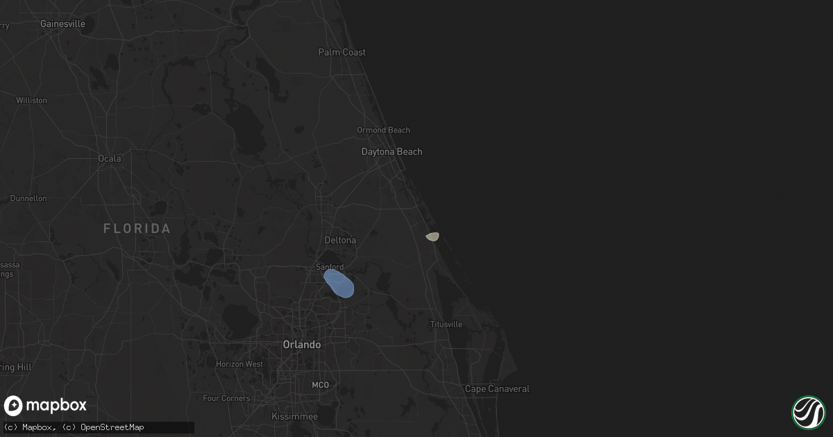 Hail Map in Edgewater FL on July - Sales Meta