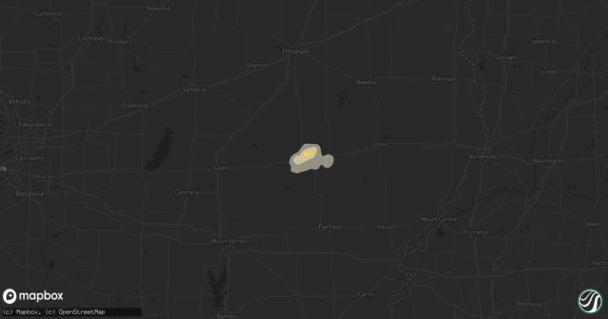 Hail Map in Flora IL on July 13 - Sales Meta 