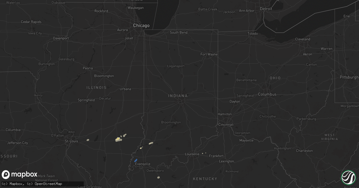 Hail Map in Indiana on July 13 - Sales Meta 