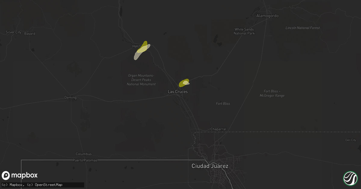 Hail Map in Las Cruces NM on July - Sales Meta 