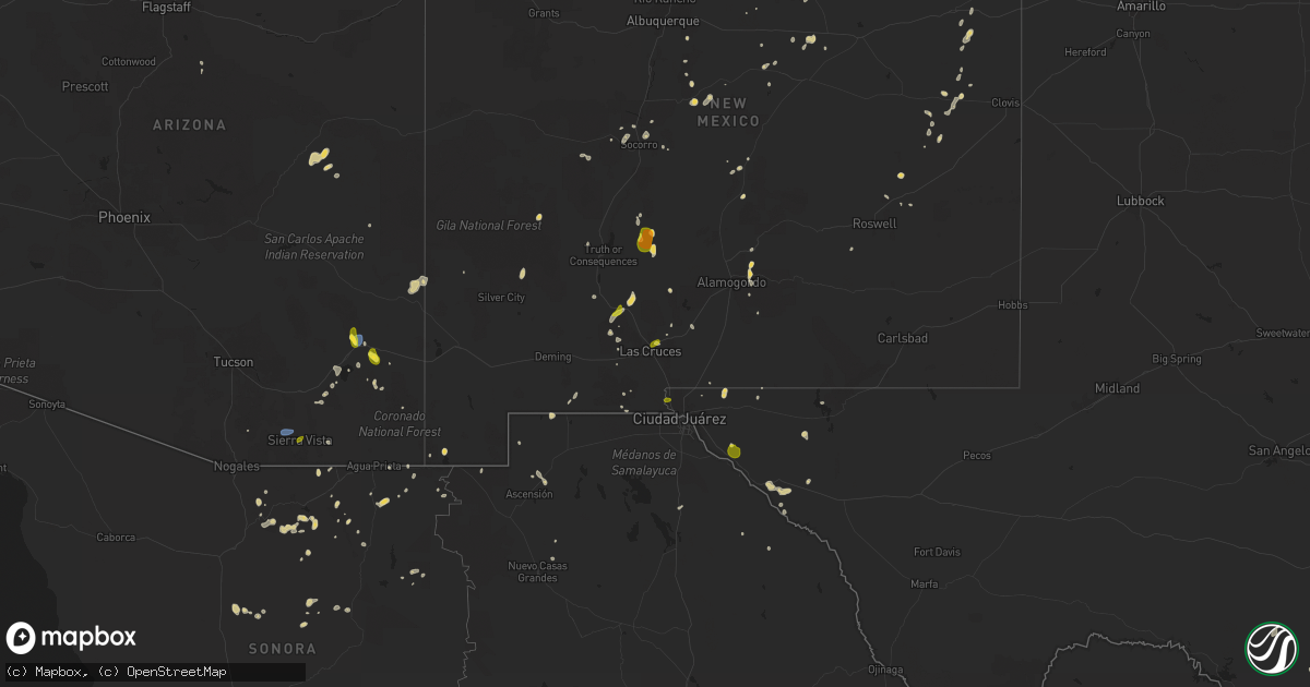 Hail Map on July 13 2025 HailTrace - Sales Meta 