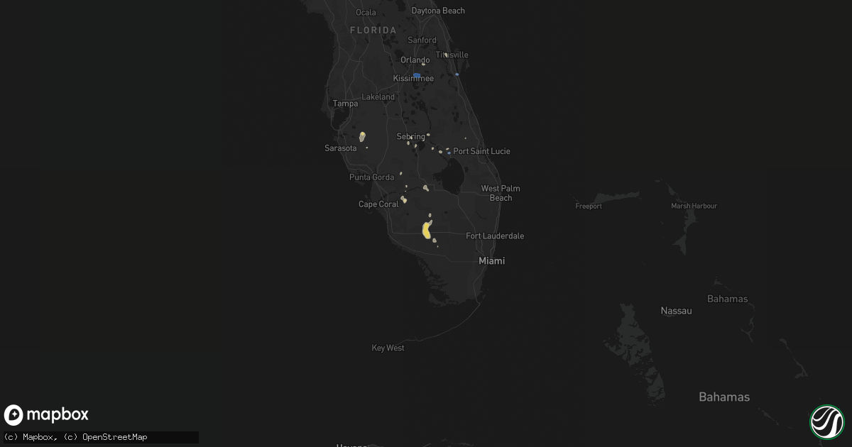 Hail map on July 13, 2026