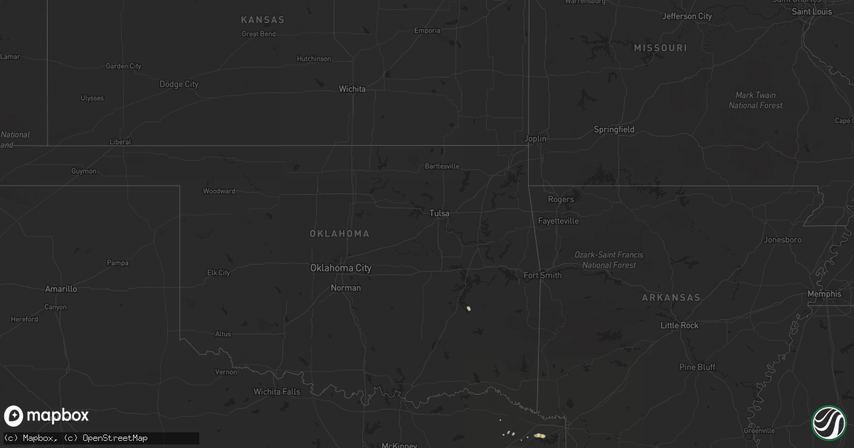 Hail map on July 14, 2011