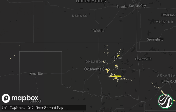 Hail map preview on 07-14-2013