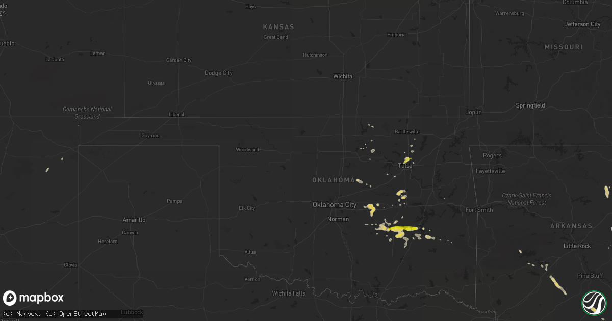 Hail map on July 14, 2013